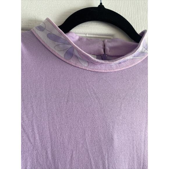 Averardo Bessi Women's Large Purple High Neck Vintage Sleeveless Dress MOD Retro - Picture 2 of 7
